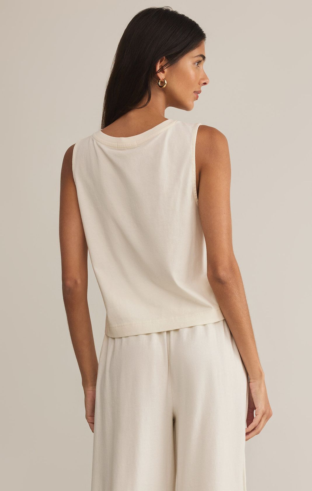 Sloane V-neck Top Sea Salt