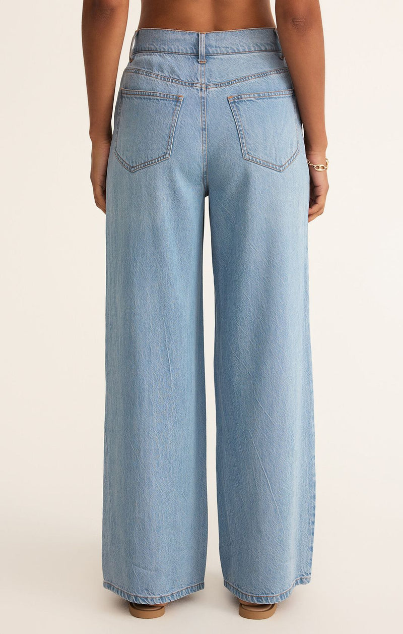 Mia Loose Wide Leg Denim Pant Light Vintage Indigo