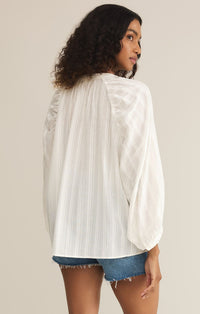 Wren Button Up Top White