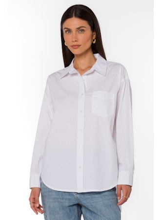 Ricky Rhinestones White Top