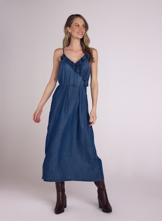 Riffle Cam Midi Dress - Moonlight Wash