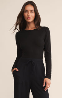 Second Skin Crew LS Black