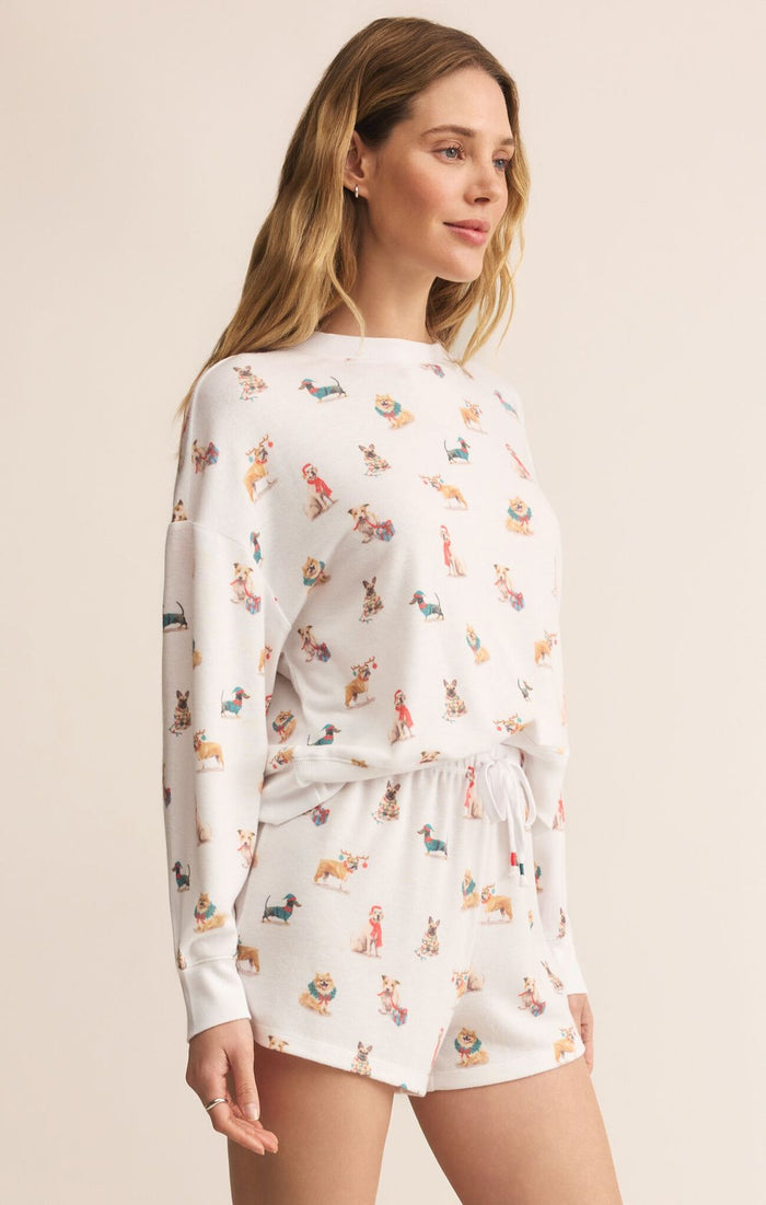 Z Supply Cozy Up Pup Ls Top