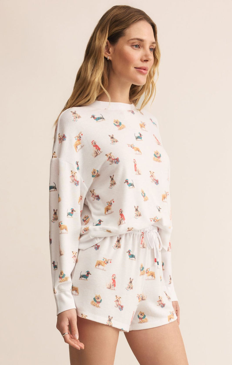 Z Supply Cozy Up Pup Ls Top