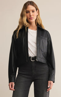 Z Supply Heritage Vegan Leather Jacket