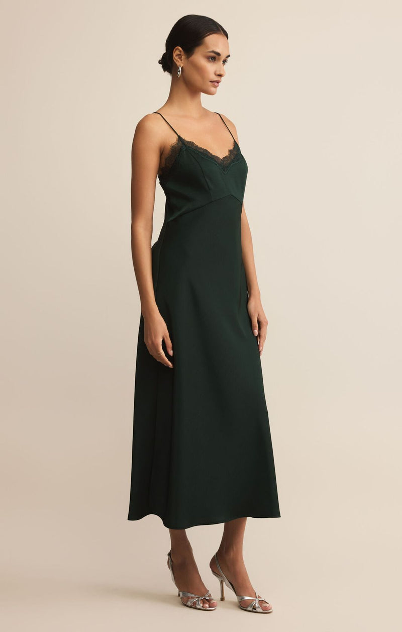 Z Supply After Hours Midi Dress Garland Green