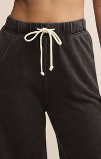 Z Supply Hunter Knit Denim Pant Black Vintage