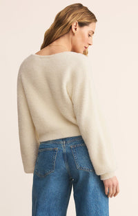 Z Supply Sadira Fluffy Cardigan Warm White
