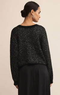 Z Supply Black Gleam Sequin Sweater