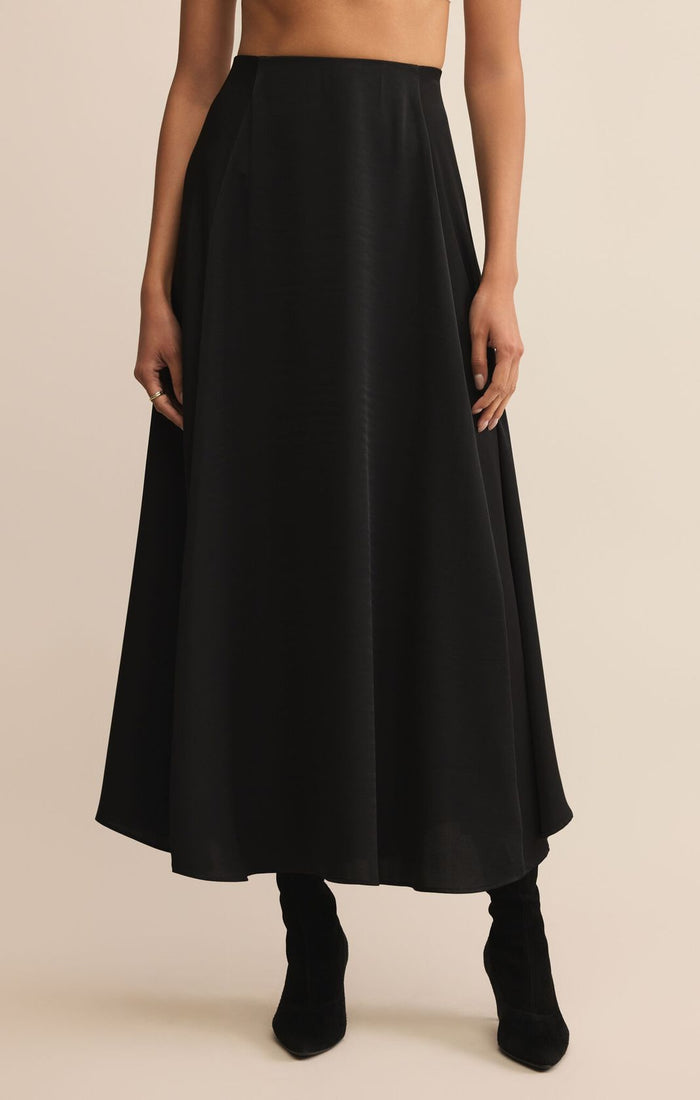 Z Supply Northpointe Midi Skirt Black