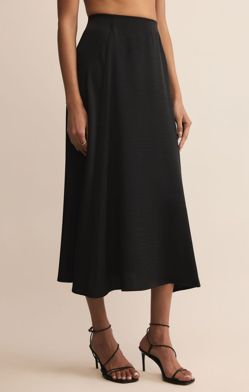 Z Supply Northpointe Midi Skirt Black