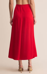 Z Supply Northpointe Midi Skirt Festive Red