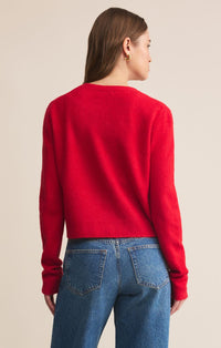 Z Supply Medina Cardigan Festive Red