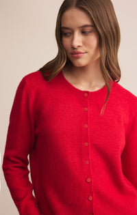 Z Supply Medina Cardigan Festive Red