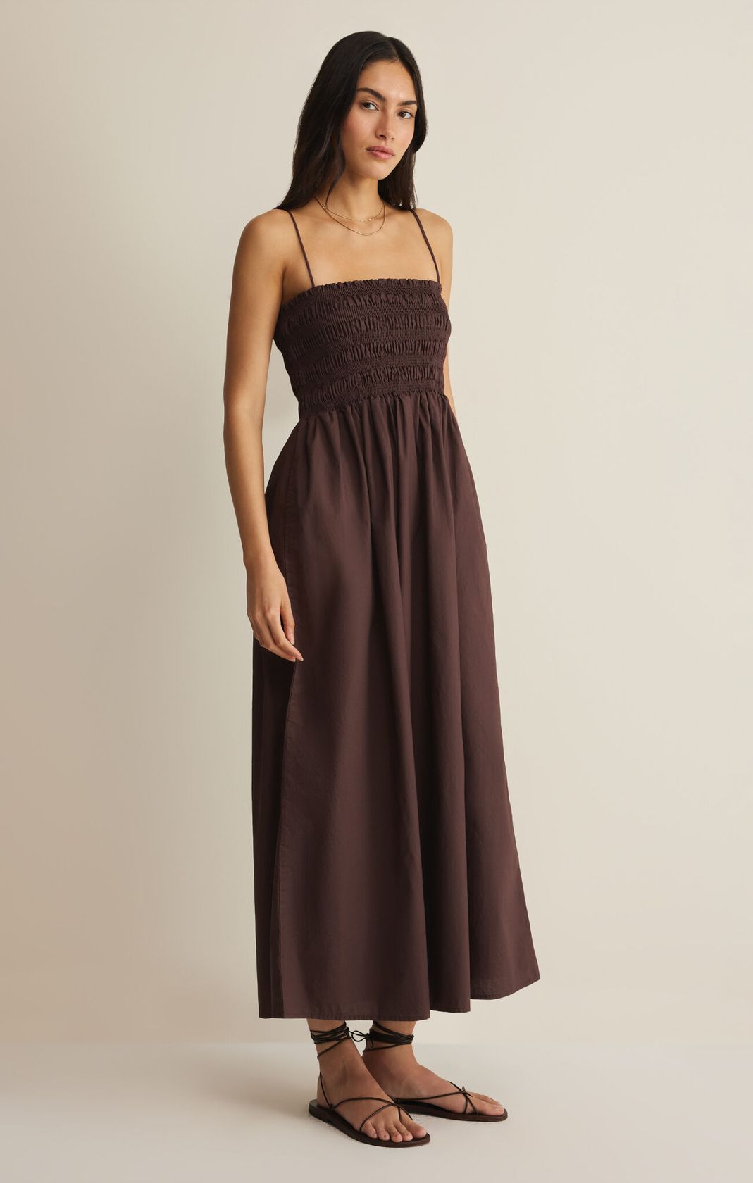 Z Supply Cornelia Poplin Maxi Dress MUSE APPAREL Z Supply Cornelia Poplin Maxi Dress MUSE APPAREL