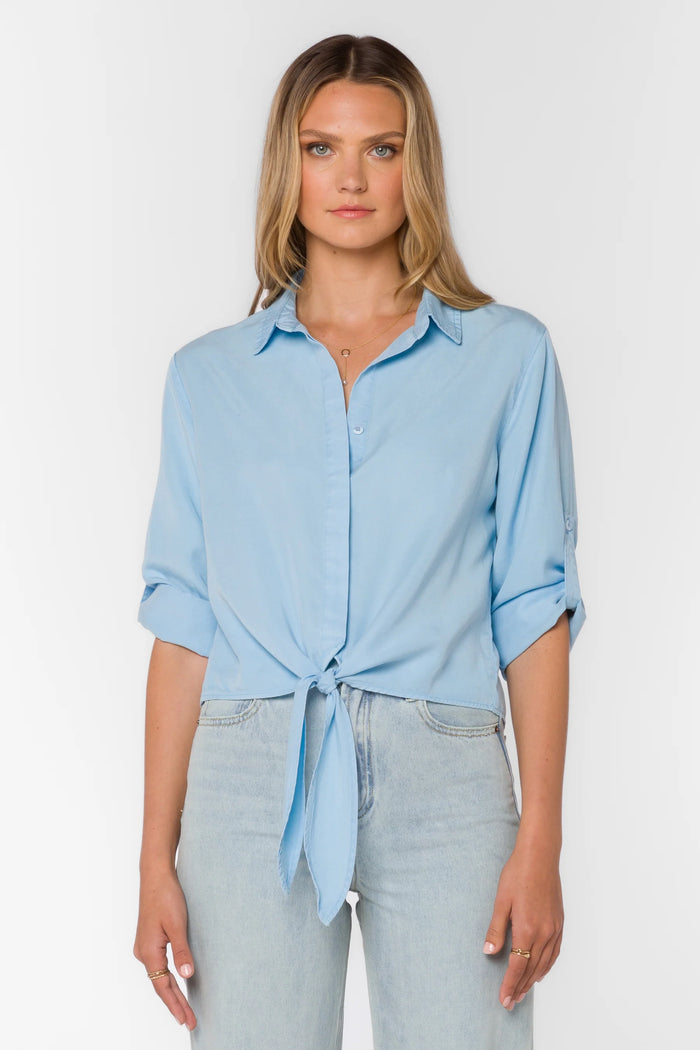 Solange Cool Blue Top