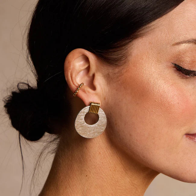 Vintage Silver Mixed Metal Evan Earrings