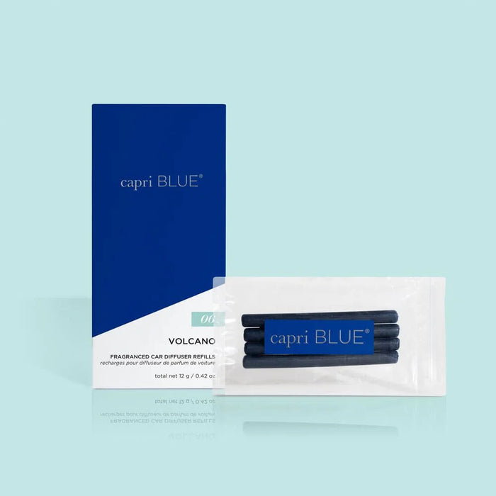 capri BLUE Volcano Car Diffuser Fragrance Refills