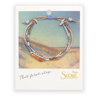 Mixed Media Bracelet - Inspiration/Red Aventurine/Gold Bracelet