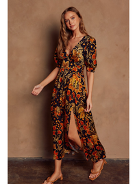 Hannah Surplice Maxi Dress