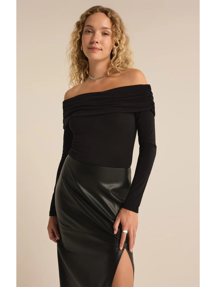 Z Supply Mara off Shoulder Second Skin Bodysuit