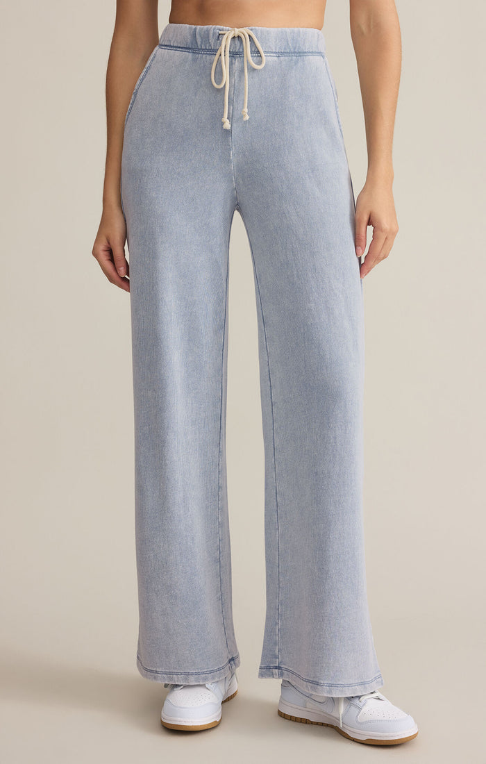 Hunter Knit Denim Pant Washed Indigo