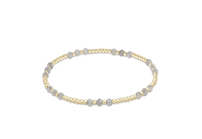 Enewton Gemstone Gold Joy Pattern 3mm Bead Bracelet