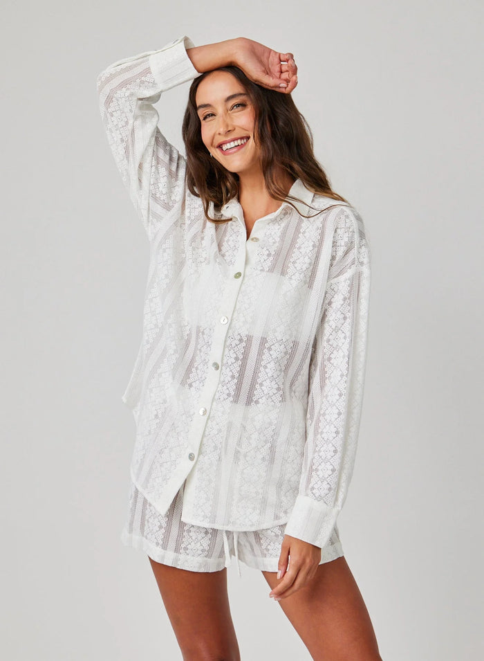 Bella Dahl Oversize Clean Shirt - Off White
