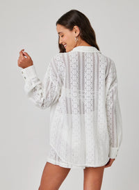 Bella Dahl Oversize Clean Shirt - Off White