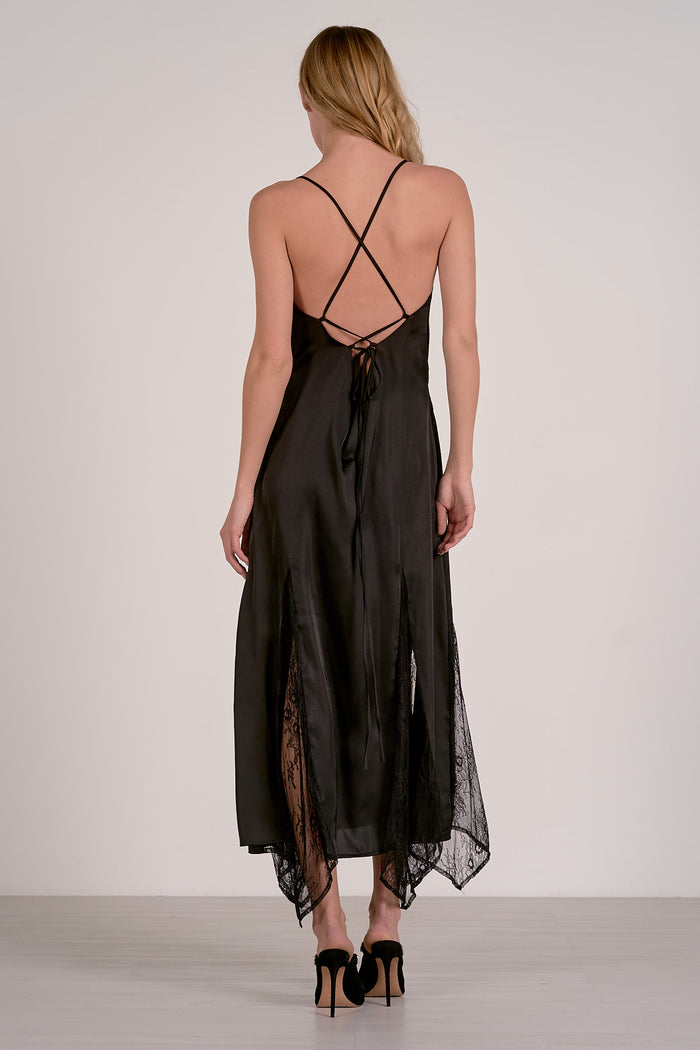 Black Lace Maxi Dress
