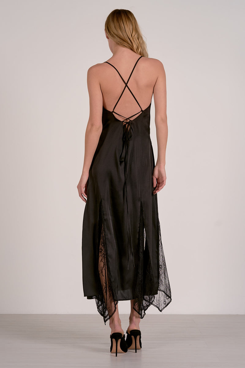 Black Lace Maxi Dress