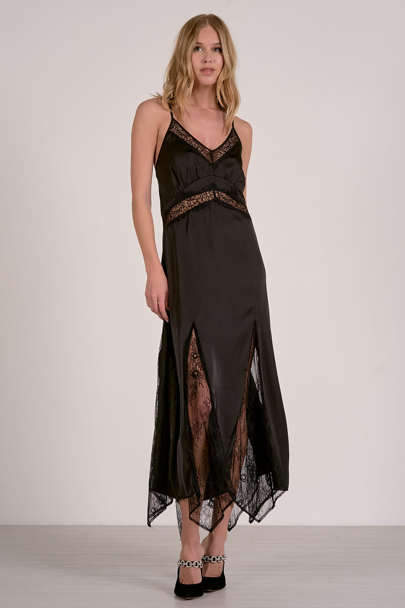 Black Lace Maxi Dress