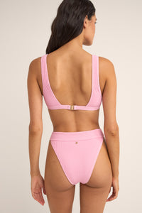 Isla Rib Tall Tri Top Pink