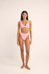 Isla Rib Tall Tri Top Pink