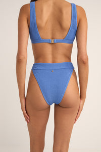 Isla Rib Hi Banded Pant Cornflower