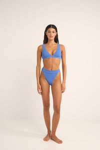 Isla Rib Hi Banded Pant Cornflower