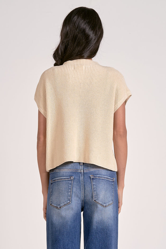 Ivory Pocket Sweater