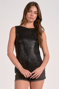 Coated Black Sweater