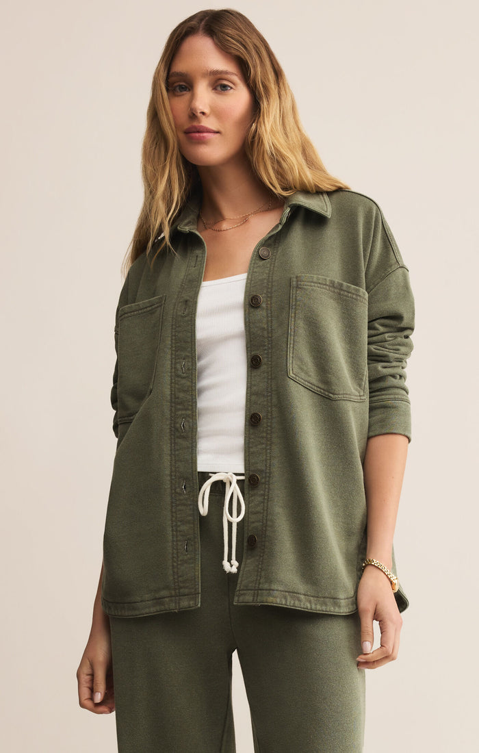 All Day Knit Jacket Hunter Green